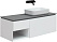 Тумба с раковиной Allen Brau Infinity 1.21008.WM 119.2 R белый матовый
