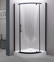 Душевой уголок Esbano ESD-7025B 100х100см с поддоном, черный матовый