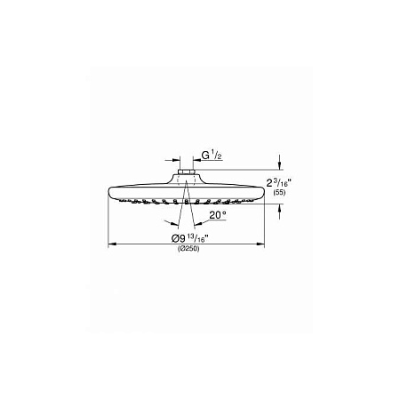 Верхний душ Grohe Tempesta 26666000 хром