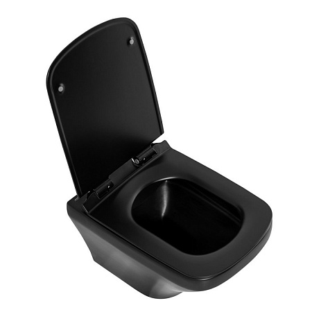 Унитаз подвесной BelBagno Sela BB3201CHR-MB черный матовый