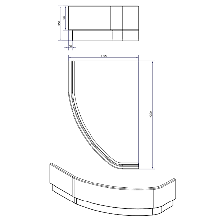Панель фронтальная Cersanit Kaliope 170 универсальная