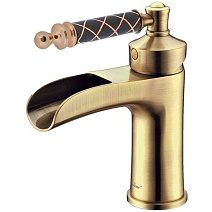 Смеситель Boheme Vogue 201-MR-B для раковины, бронза/черный Murano