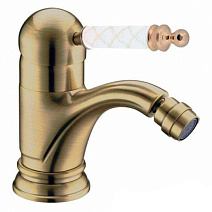 Смеситель Boheme Medici Ripresa 306-MR-W для биде, бронза/Murano White