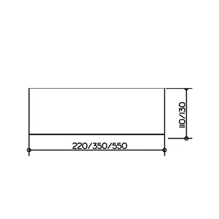 Полка из кристаллина Keuco Plan 14910005300 без держателя, хром