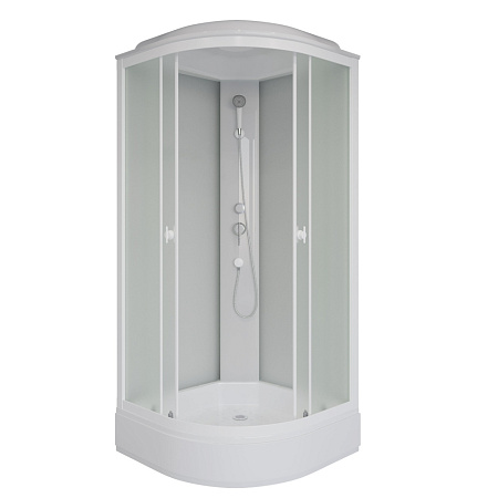 Душевая кабина Niagara Promo P80/26/MT 80x80x215 L/R стекло матовое/профиль белый