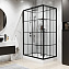 Душевая кабина Niagara Standart ST100/80/15QL/KL/BKT 100x80x225 черный матовый/прозрачный клетка - фото 3