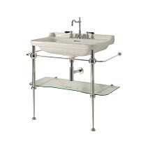 Консоль для раковины Kerasan Waldorf 9197K1cr 80 напольная, с полкой, хром Консоль для раковины Kerasan Waldorf 9197K1cr 80 напольная, с полкой, хром