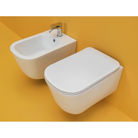 Унитаз подвесной Kerasan Tribeca 511430 безободковый, белый матовый