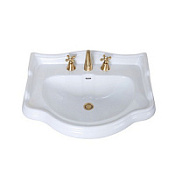 Раковина Kerasan Retro 104601*3 69 с 3 отверстиями под смеситель, белый