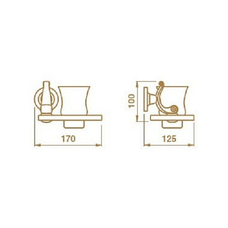 Стакан Bagno & Associati Operetta ON14351 CR