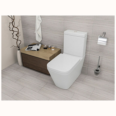 Унитаз-компакт beWash Kraft BKBWR005635 с системой микролифт, белый глянцевый