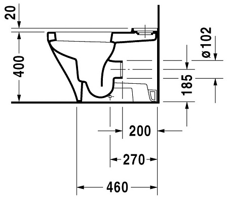 Унитаз-компакт Duravit DuraStyle 2155090000