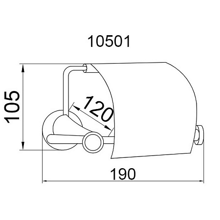 Держатель туалетной бумаги Boheme Chiaro 10501 с крышкой, золото