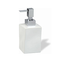 Дозатор для жидкого мыла Stil Haus Prisma 795(08-BI) настольный, хром/белый Дозатор для жидкого мыла Stil Haus Prisma 795(08-BI) настольный, хром/белый