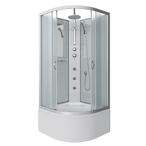 Душевая кабина Niagara Classic NG-2307-14BKTG 80x80x210 стекло матовое/профиль серебро