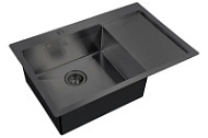 Мойка кухонная Zorg Hummer SH 7851-L GRAFIT графит