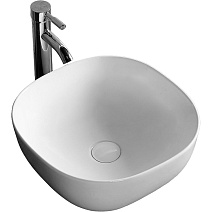 Раковина накладная Ceruttispa СТ9599 41x41 белый