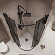 Душевой уголок Niagara Nova NG-2826-34BLACK 90x90x195 стекло тонированное/профиль черный матовый - фото 5