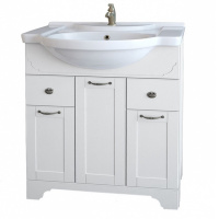 Тумба с раковиной Dreja Antia 99.0403 75 капучино, 2 ящика, 3 дверки