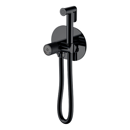 Гигиенический душ со смесителем Boheme Tech 157-B черный