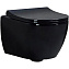 Унитаз подвесной beWash Bogen 88303206 с системой микролифт, черный глянцевый - фото 1
