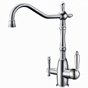 Смеситель Zorg Sanitary ZR 312 YF-33 для кухонной мойки, хром