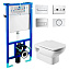 Унитаз подвесной Roca Dama Senso RPO WC 346517000 с инсталляцией 89009000K - фото 1
