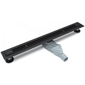 Душевой лоток Esbano Slim S-LINE-60MB с решёткой, черный матовый