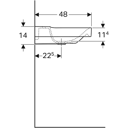 Раковина Geberit Xeno2 500.530.01.1 60 белая