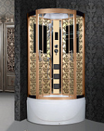 Душевая кабина Niagara Lux 7710G 100х100 см, золото Душевая кабина Niagara Lux 7710G 100х100 см, золото