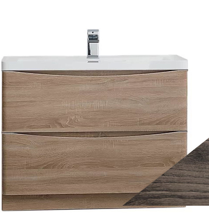 Мебель для ванной  BelBagno Ancona-N 100 rovere moro напольная 
