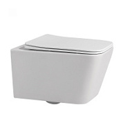 Унитаз подвесной ABBER Rechteck AC1201 безободковый, белый