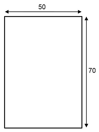 Шкаф-зеркало BelBagno BB500BMS/BL 50 bianco lucido
