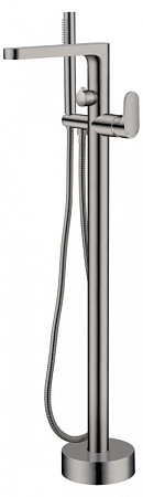 Смеситель Boheme Spectre 459-GM напольный, для ванны с душем, оружейная сталь