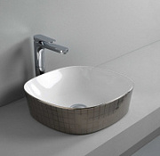 Раковина ArtCeram Ghost GHL001 01;58 42 серебро