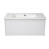 Тумба с раковиной La Fenice Terra FNC-01-TER-B-80 Bianco белый матовый