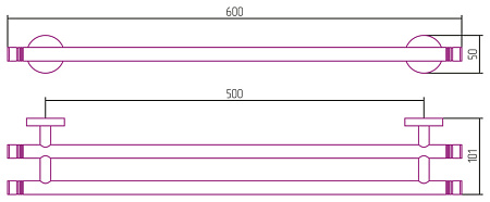 Полотенцедержатель Сунержа Без серии 03-3002-0600 золото