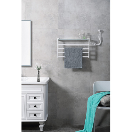 Полотенцесушитель электрический Black & White Universe N-333W 580x350 белый матовый