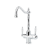 Смеситель Boheme Tradizionale chromo 113-SW для кухонной мойки,кран для питьевой воды,хром/Swarovski