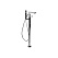 Смеситель Bravat Phillis F656101C-B3-ENG напольный, хром
