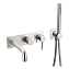Смеситель Boheme Uno 464-3-NB для ванны с душем, никель брашированный