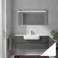 Мебель для ванной Berloni Bagno Plana PNBSK12T*/100/1 Hole 100 белый глянцевый