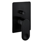 Смеситель Palazzani Wild 08119938 для ванны с душем(внешняя часть) на 2 потребителя, черный матовый