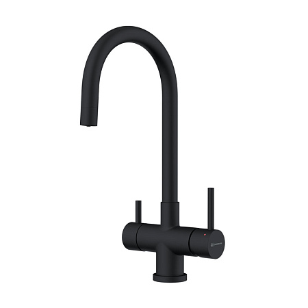 Смеситель Omoikiri Akita-GB 4994354 для кухонной мойки, графит