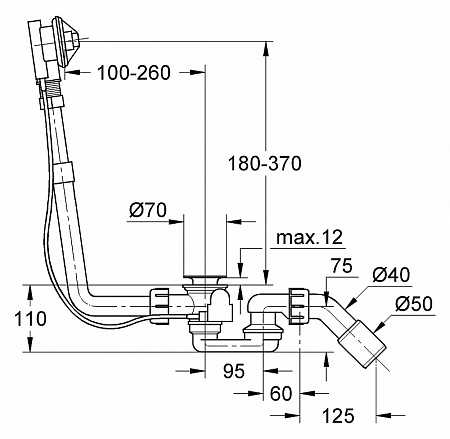 Слив-перелив Grohe Talento 28939000