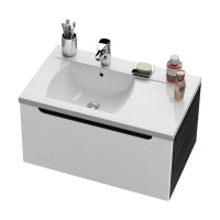 Тумба с раковиной Ravak Classic SD L 800 X000000245 подвесная, оникс/белая