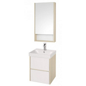 Мебель для ванной Aquaton Сканди 1A251601SDB20 45 2 ящика, белый/дуб верона