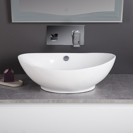 Раковина накладная BelBagno BB1087 59x39x19 белый