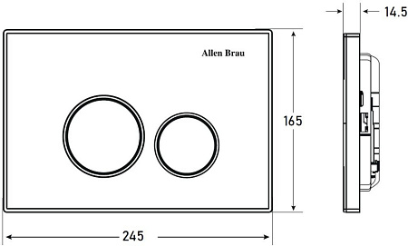 Кнопка смыва Allen Brau Priority 9.20001.00 хром