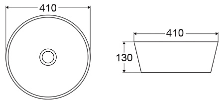 Раковина накладная BelBagno BB1315-H311 41x41x13 серый матовый